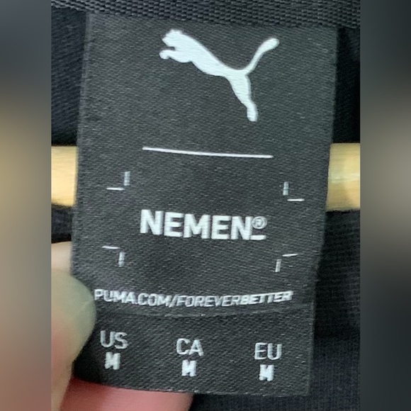 Puma X NEMEN Elevated Short Sleeve T-shirt Black Crewneck Cotton - Medium - Picture 8 of 10